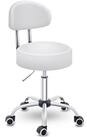 TRESKO Drehhocker Rollhocker mit Lehne, Arbeitshocker h&ouml;henverstellbar 46-58 cm,