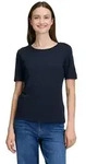 Betty&Co Kurzarmshirt Damen mit Rundhalsausschnitt (1-tlg) Form blau S (34/36)
