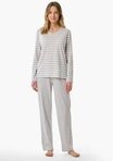 Schiesser Schlafanzug Casual Essentials (2 tlg) Baumwolle, V-Ausschnitt,...