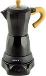Jocca Espressomaschine Nature Line Schwarz Kafeemaschine f&uuml;r 6 Tassen und