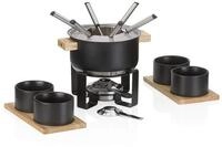 kela Fondue Gunten, 16tlg. Topf Edelstahl Induktion inkl Sch&auml;lchen, 2 Tablets &