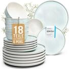 PURE LIVING INTERIOR DESIGN Geschirr-Set Steingut Geschirrset 6 Personen Ibiza 18