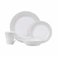 Maxwell & Williams Tafelservice ZENITH Set 16-tlg. Grau (16-tlg), 4 Personen,