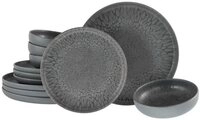 CreaTable Uno Volcano Tafelservice 12-teilig Grau CreaTable Uno Volcano Tafelservice 12-teilig Grau