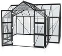 Vitavia Gew&auml;chshaus Clarus ESG3mm, schwarz Gew&auml;chshausbausatz Alu