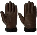 Hestra Lederhandschuhe (1-St) Lederhandschuhe mit Futter braun 7 HS