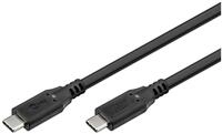 Goobay GOOBAY USB-C Kabel 74200 USB3.2 100W 1m schwarz 10 Gbit/s USB-Kabel