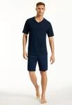 Shorty UNCOVER BY SCHIESSER "Uncover Nightwear", Herren, Gr. 48, blau (804,...