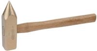 KS Tools Hammer BRONZEplus, Loch-/Durchschl&auml;ger 2000 g, mit Hickorystiel