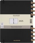 MOLESKINE Buchkalender, 12Monats Life Kalender 2025 Spiralbindung Fester Einband