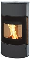 H&M Germany Kaminofen Mango 2.0 gussgrau/Speckstein, 8 kW, Zeitbrand