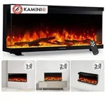 KAMINIO Elektrokamin LEA, 3in1 Kamin: Elektrischer Stand-, Wand- und Einbaukamin,