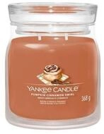 Yankee Candle Duftkerze Duftkerze Signature Glas mittel K&uuml;rbis Zimt Swirl 368 g