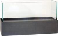 VIVANNO Windlicht Fiberglas CANDELITO Rechteckig - Anthrazit Matt (1 St), 50x20x29 cm