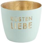 Giftcompany Windlicht Madras Windlicht M K&uuml;stenliebe eisblau/gold 8,5cm