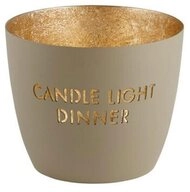 Giftcompany Kerzenhalter Windlicht Madras Candle Light Dinner Sandstone
