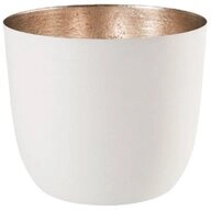 Giftcompany Kerzenhalter Windlicht Madras Wei&szlig; Gold