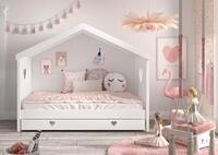 Vipack Hausbett Amori, inkl. Dach, R&uuml;ckseitig offen, mit Rolllattenrost (B/H/T ca.