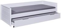 Inter Link Bett Dream Bett 90x200cm mit 1 ausziehbares Bett wei&szlig;.