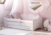 Kids Collective Kinderbett M&auml;dchenbett 80x160 80x180 mit Matratze,...