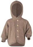 Engel Naturkleidung Walkjacke (1-St) Baby Fleece Jacke mit Kapuze aus Bio Schurwolle