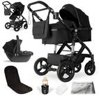 bergsteiger Kombi-Kinderwagen Nizza 3 in 1 Kinderwagen, Auto-Babyschale & Isofix