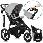 lionelo Dreirad-Kinderwagen AZURA, Baby-Jogging-Kinderwagen/ab 6 Monaten/sichere