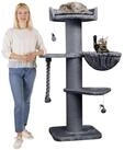 Happypet Kratzbaum COOPER, Katzenbaum 'Cooper', Gesamth&ouml;he 150 cm, mit Spielseil und