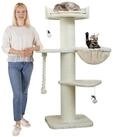 Happypet Kratzbaum COOPER, Katzenbaum 'Cooper', Gesamth&ouml;he 150 cm, mit Spielseil und