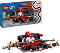 LEGO&reg; F1&reg; Boxenstopp mit Boxencrew und Ferrari Flitzer (60443), LEGO City