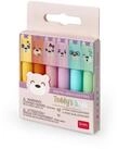 Legami Filzstift Set mit 6 Mini-Textmarkern, 1 x 7,5 cm, Mehrfarbig, Zum pr&auml;zisen