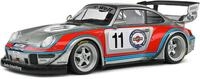 Solido Modellauto Porsche RWB RAUH-Welt #11 Body Kit Martini 2020 grau, Ma&szlig;stab 1:18
