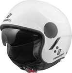 Bogotto Motorradhelm H595 SPN Jethelm, integriertes Sonnenvisier