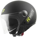 FC-Moto Motorradhelm Square-RS Jethelm, herausnehmbares Innenfutter