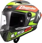 LS2 Motorradhelm FF805 Thunder GP Black Replica Carbon Helm, Notfallsystem-Polsterung