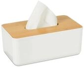 relaxdays Papiertuchbox T&uuml;cherbox mit Bambus-Deckel