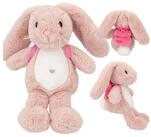 Depesche Kuscheltier Snukis Hase Nelly - Pl&uuml;schtier mit Rucksack, 19cm Rosa