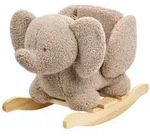 Nattou Schaukeltier Elefant - Taupe, ab 10 Monaten inkl. Sicherheitsgurt braun