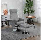 HOMCOM Relaxsessel mit Hocker, drehbar TV-Sessel mit neigbare R&uuml;ckenlehne, bis...