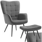 tectake Relaxsessel Polstersessel, bodenschonend, Belastbarkeit 150 kg, 72 x 76...