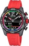 Lotus Multifunktionsuhr Lotus Herrenuhr Kunststoff rot Lotus, (Multifunktionsuhr),