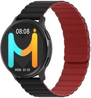 imiki IMIKI Smartwatch KW66 Pro Silikonarmband + Magnetarmband Schwarz Smartwatch