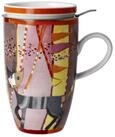 Goebel Tasse, Porzellan, Sp&uuml;lmaschinengeeignet, Mehrfarbig, Katze, H: 14cm