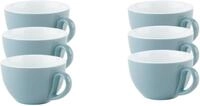APS Cappuccinotasse 6er Set Cappuccino Tassen -SNUG-, 6-tlg., Porzellan, f&uuml;r
