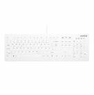 Cherry Medical Kabel AK-C8112-US-W/DE - vollversiegelt - 105 Tasten - wei&szlig; -