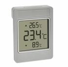 TFA Dostmann Hygrometer TFA Dostmann WINDOO Fenster-Thermometer Grau 30.1067.15