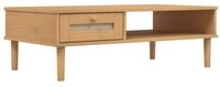 vidaXL Couchtisch Couchtisch SENJA Rattan-Optik Braun 100x55x33 cm Kiefernholz...