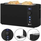 Balter Toaster Toaster TS-04-LCD Edehlstahl Schwarz, Langschlitz, f&uuml;r bis 4