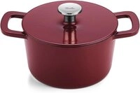 Fissler Bratentopf Fissler Emaillierter Gusseisen-Br&auml;ter rund (20 cm) rot,...