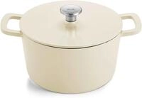 Fissler Bratentopf Fissler Emaillierter Gusseisen Br&auml;ter 24cm Elfenbeinwei&szlig;,